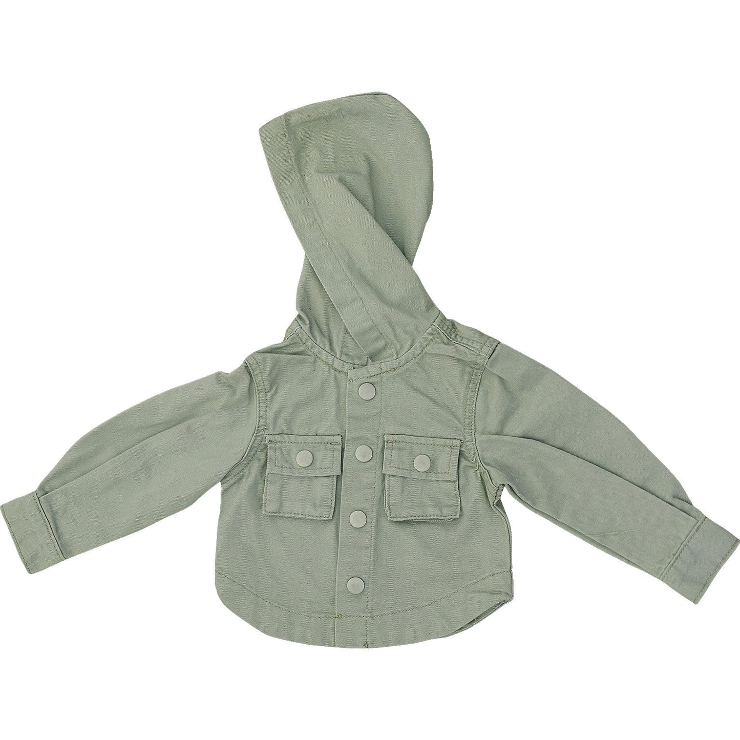 Sage Canvas Hooded Jacket