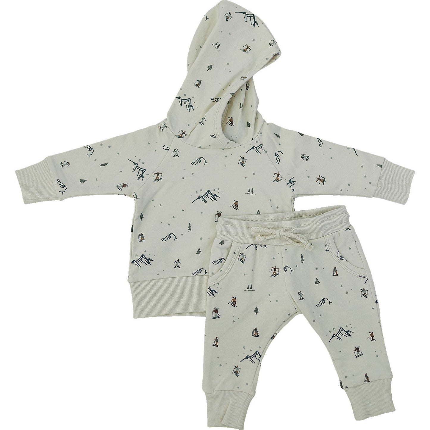 Ski Print French Terry Hoodie Set