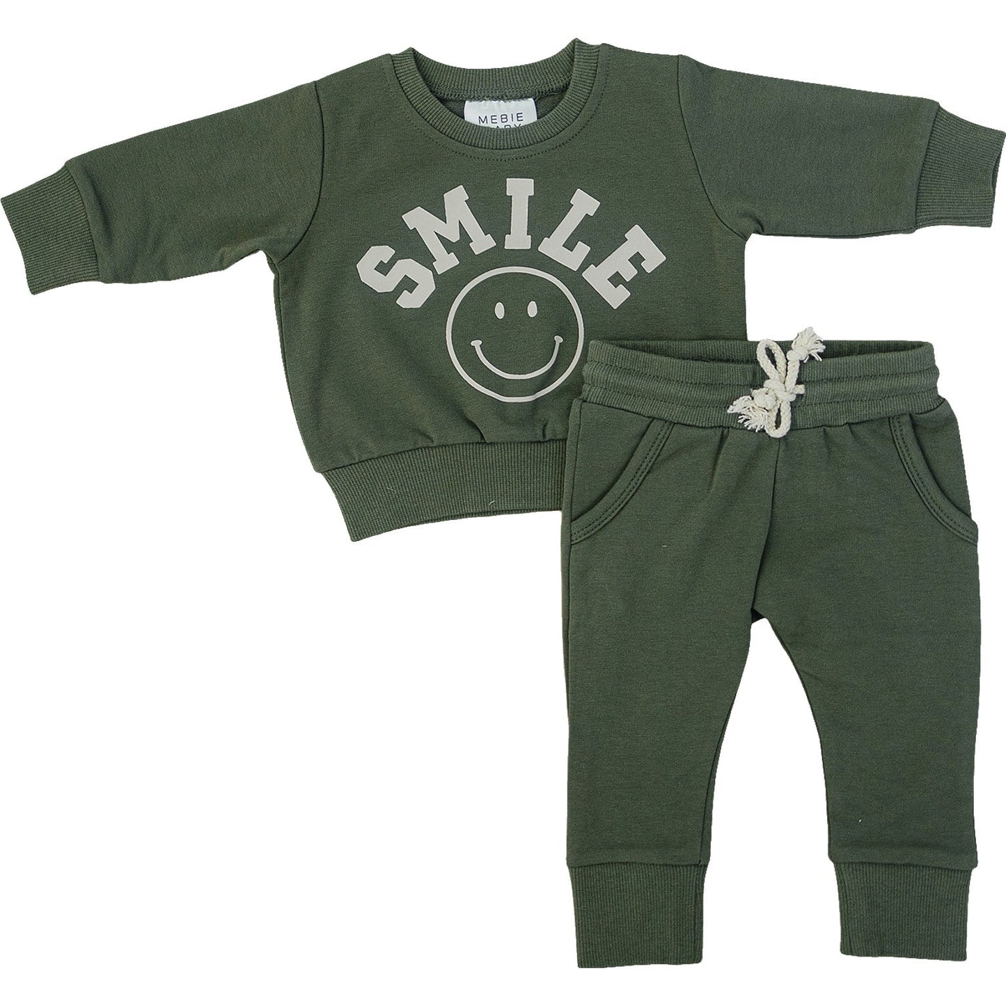 Olive Smile French Terry Set