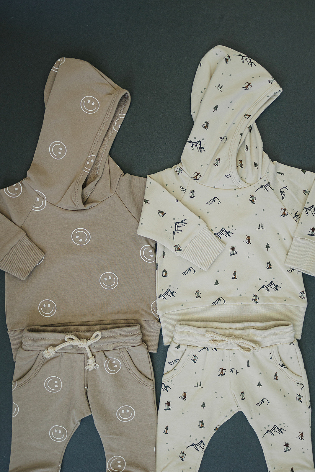 Smiley French Terry Hoodie Set