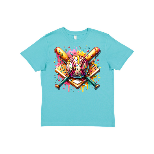 Baseball Melt Ice Cream Graphic Tee