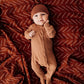 Rust Bamboo Newborn Knot Hat