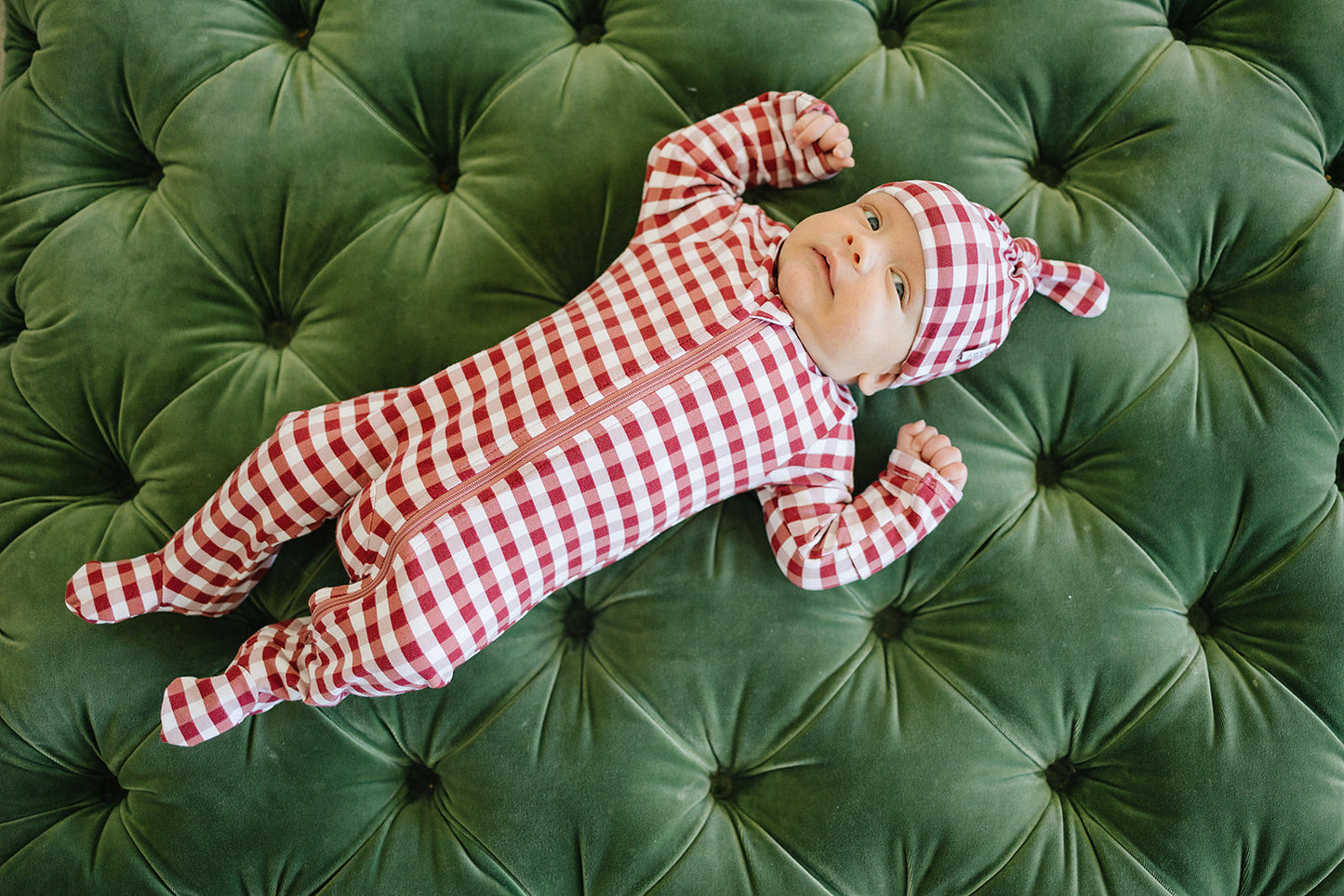 Red Gingham Zipper