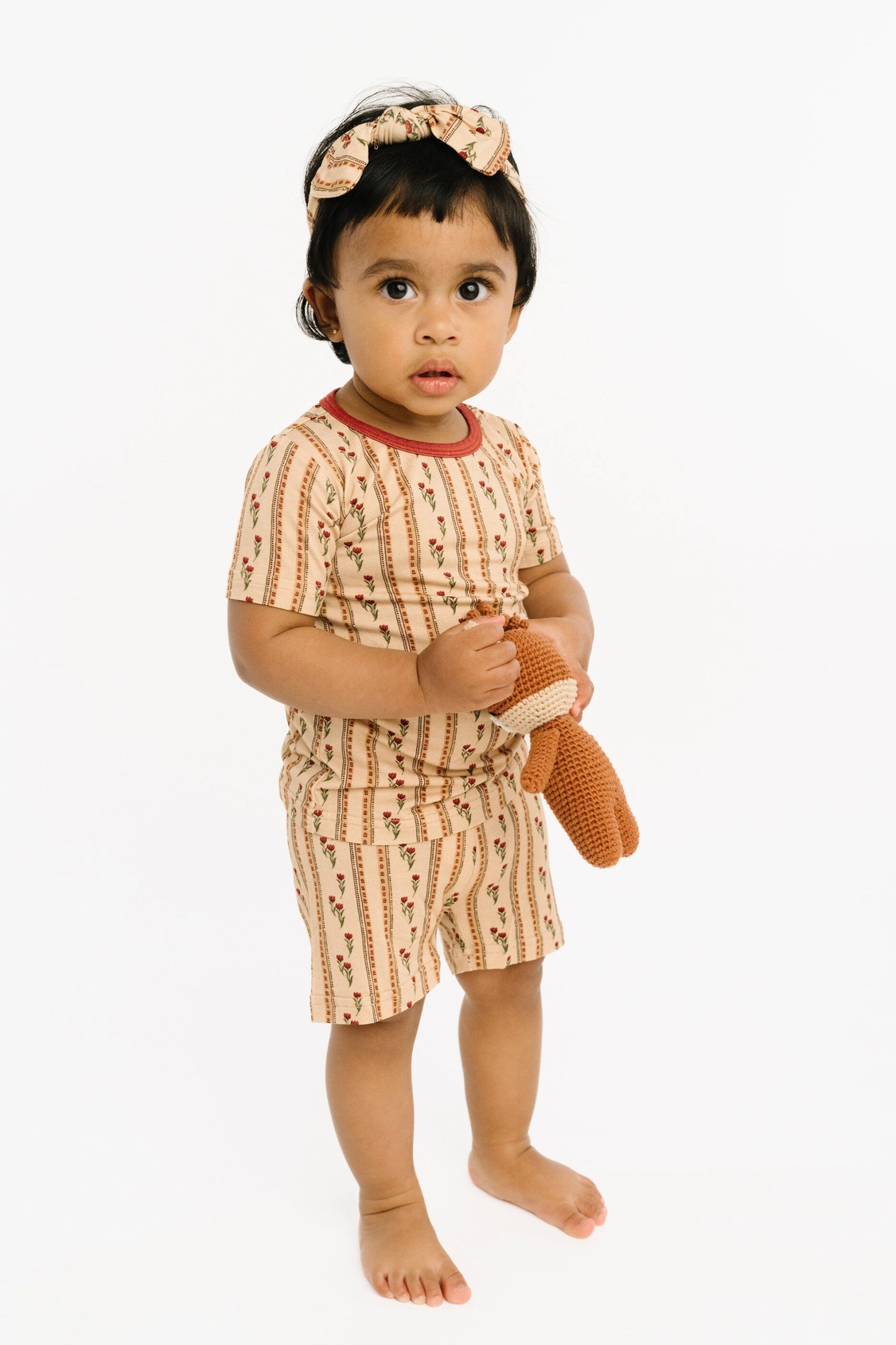 Floral Heirloom Bamboo Shorts Set