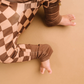 Espresso Checkered Bamboo Sleeper