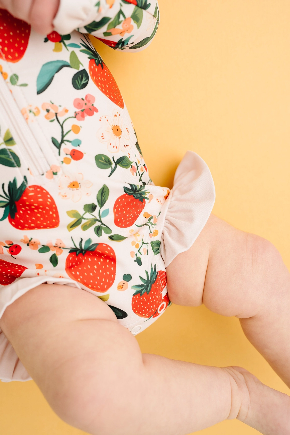 Vintage Strawberry One Piece Swimsuit