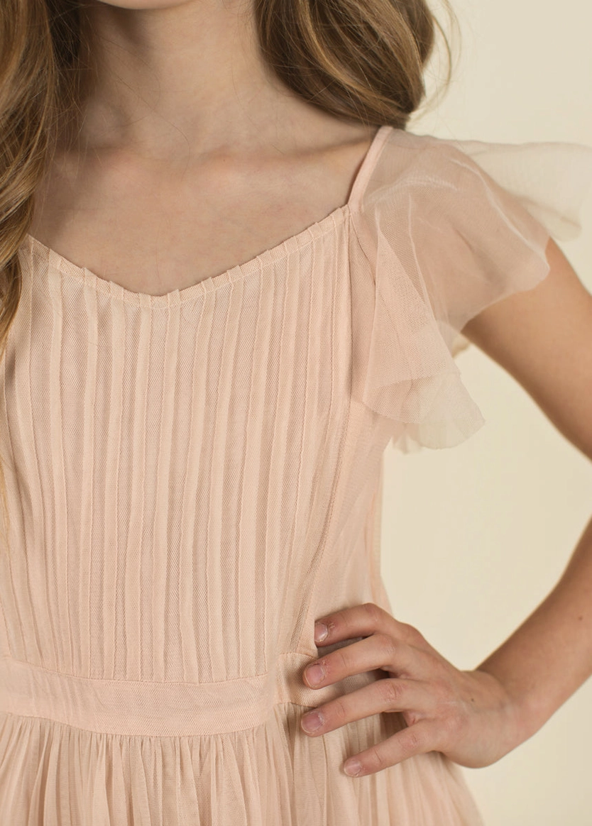 Kid's Kristine Dress in Blush