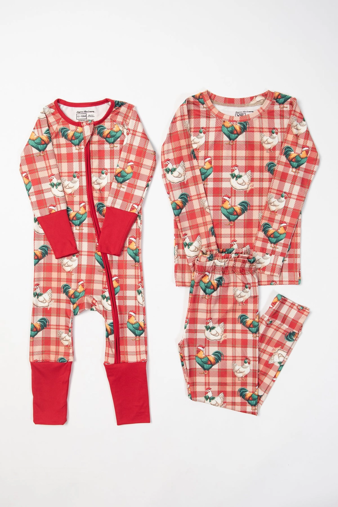 Christmas Chicken Plaid Toddler/Youth Pajama
