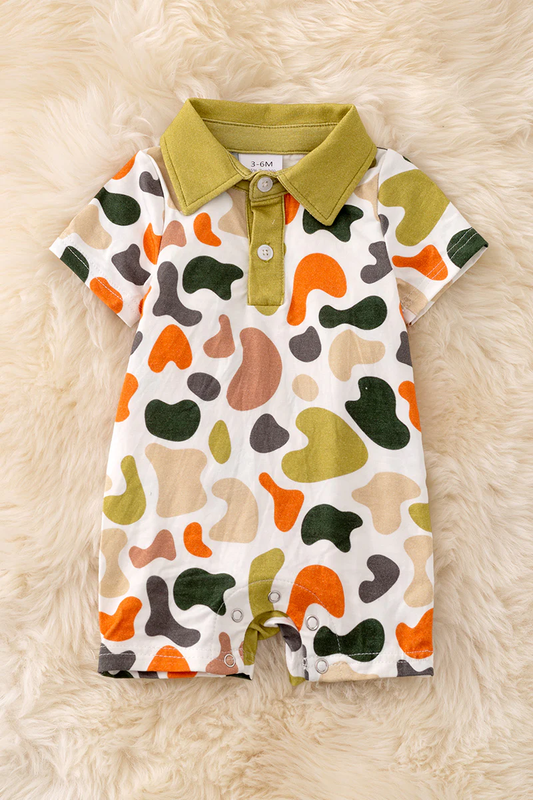 Bamboo Camo Romper