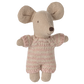 Baby mouse in carry cot - Rose