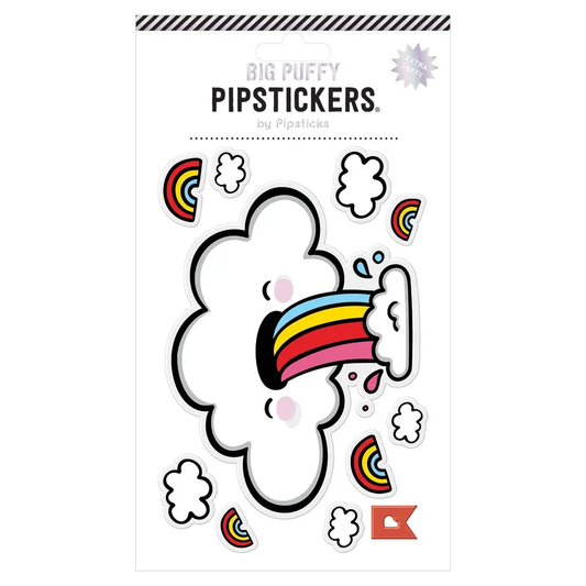 Big Puffy Technicolor Yawn Stickers