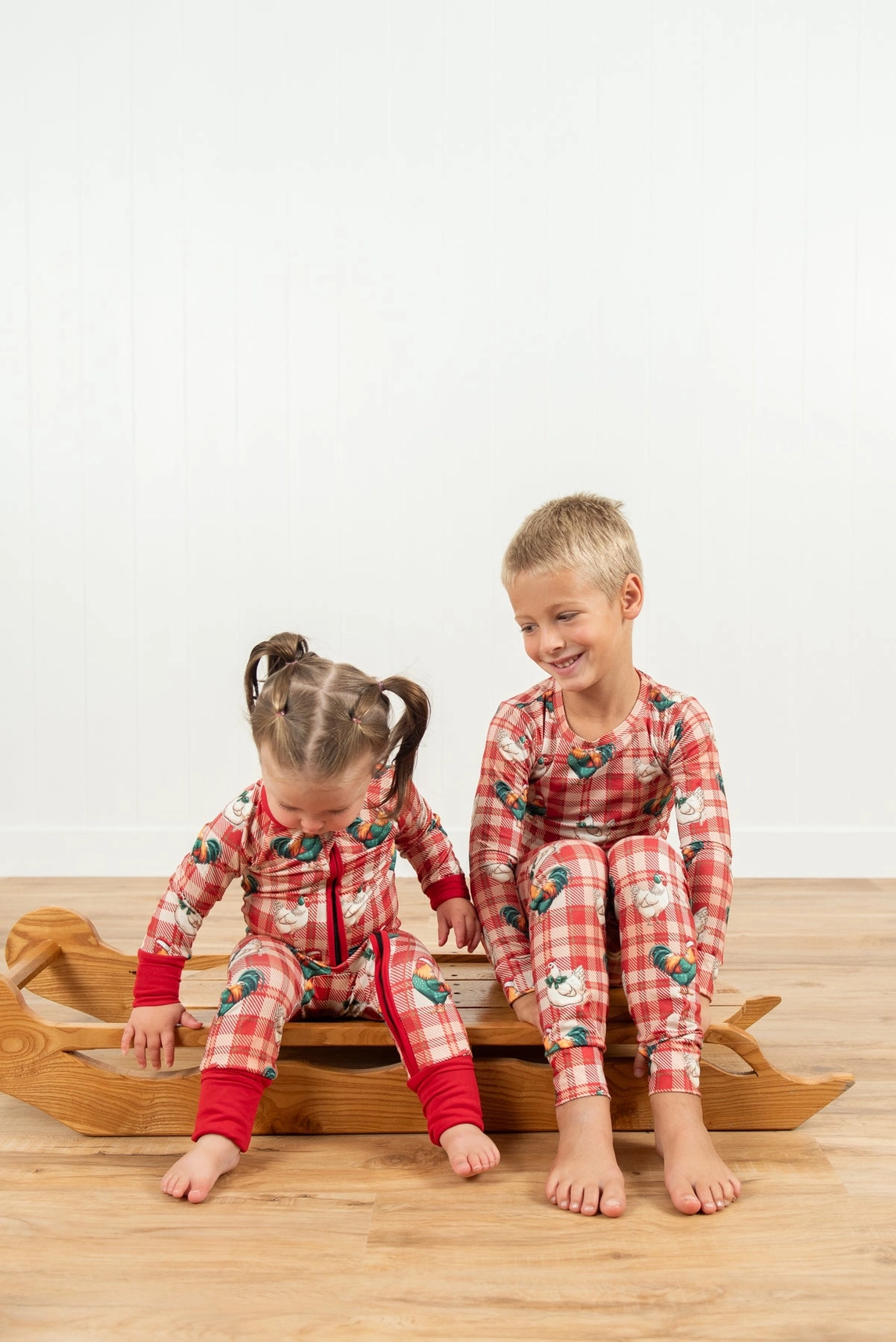 Christmas Chicken Plaid Toddler/Youth Pajama