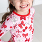 Red Bows Long Sleeve Jammies Set