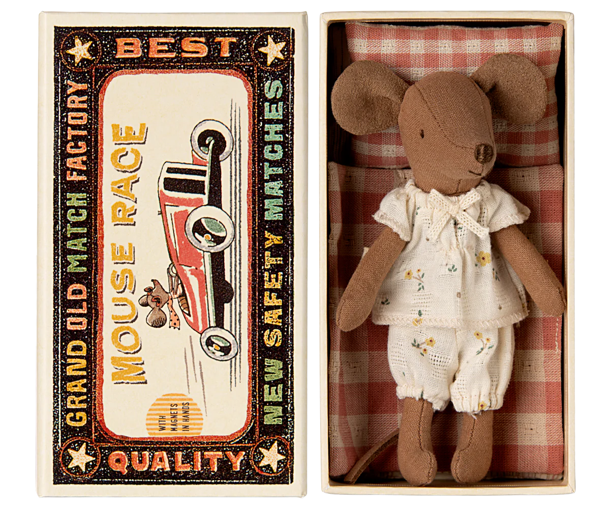 Big sister mouse in matchbox