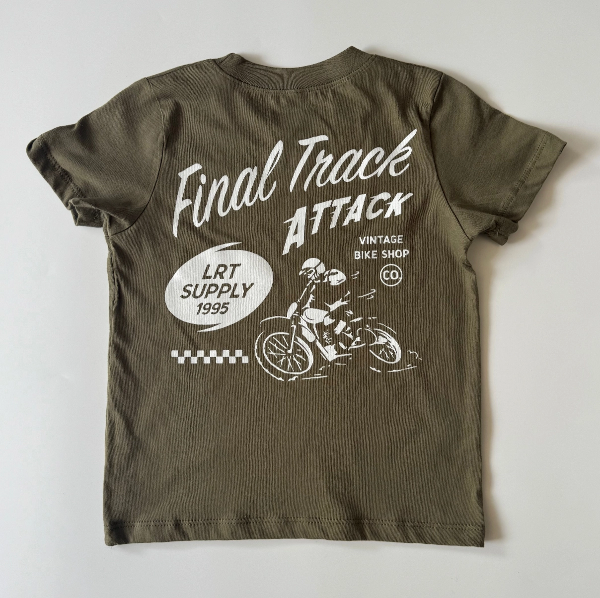 Final Track Attack Tee - Military Green