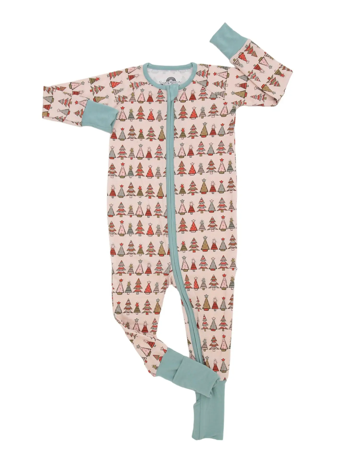 Retro Groovy Christmas Zippy Bamboo Pajamas