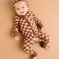 Espresso Checkered Bamboo Sleeper