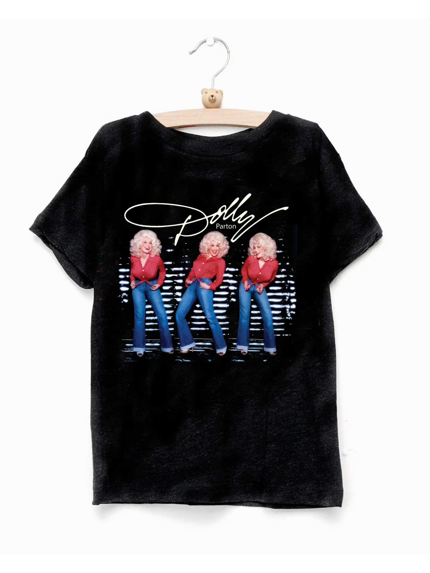 Dolly Parton Triple Threat Black Tee
