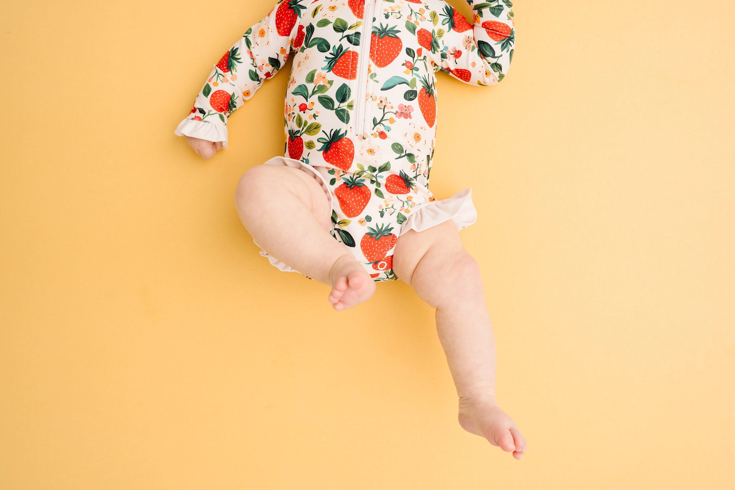 Vintage Strawberry One Piece Swimsuit