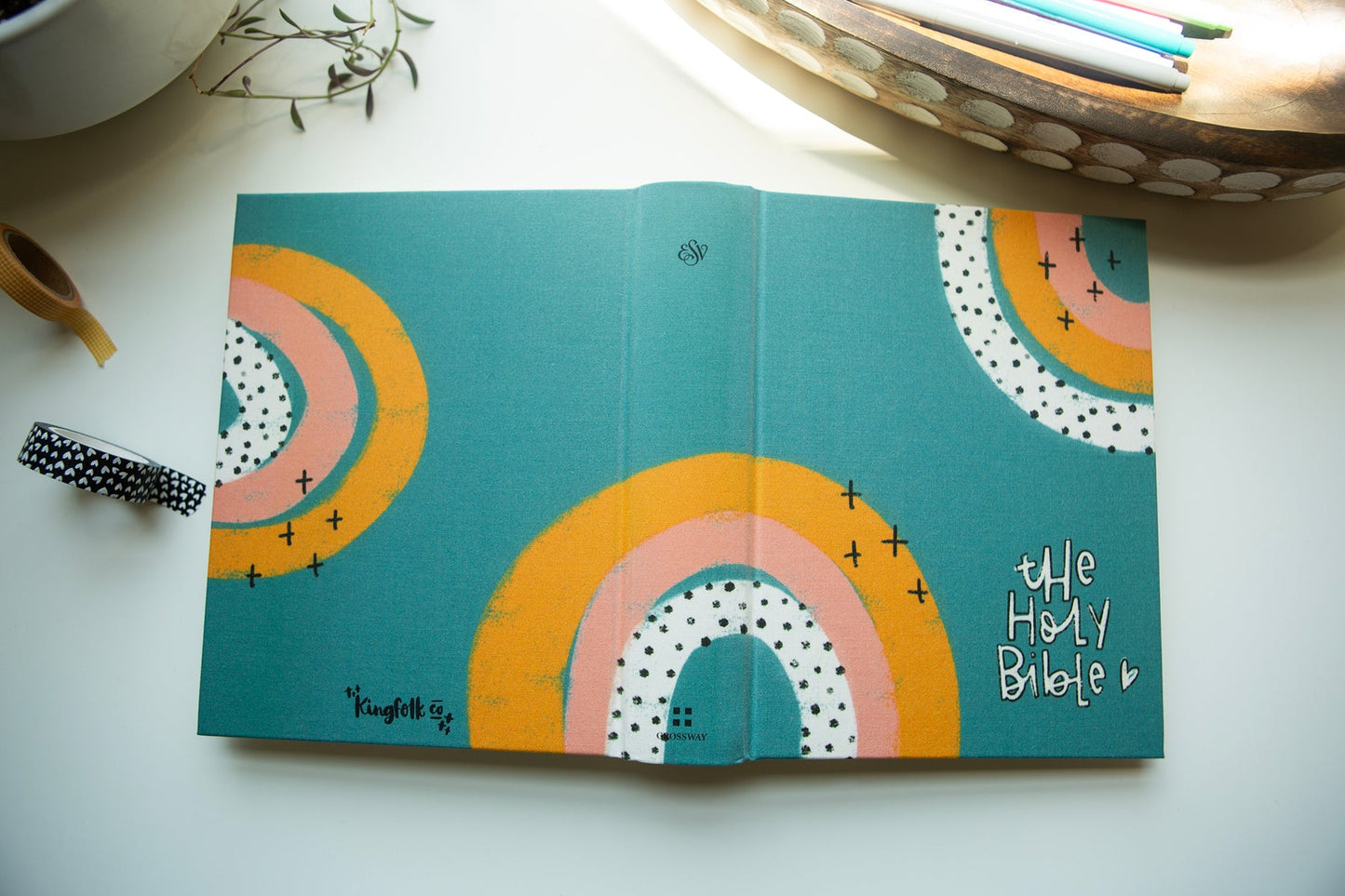 Boho Rainbow Esv Journaling Bible