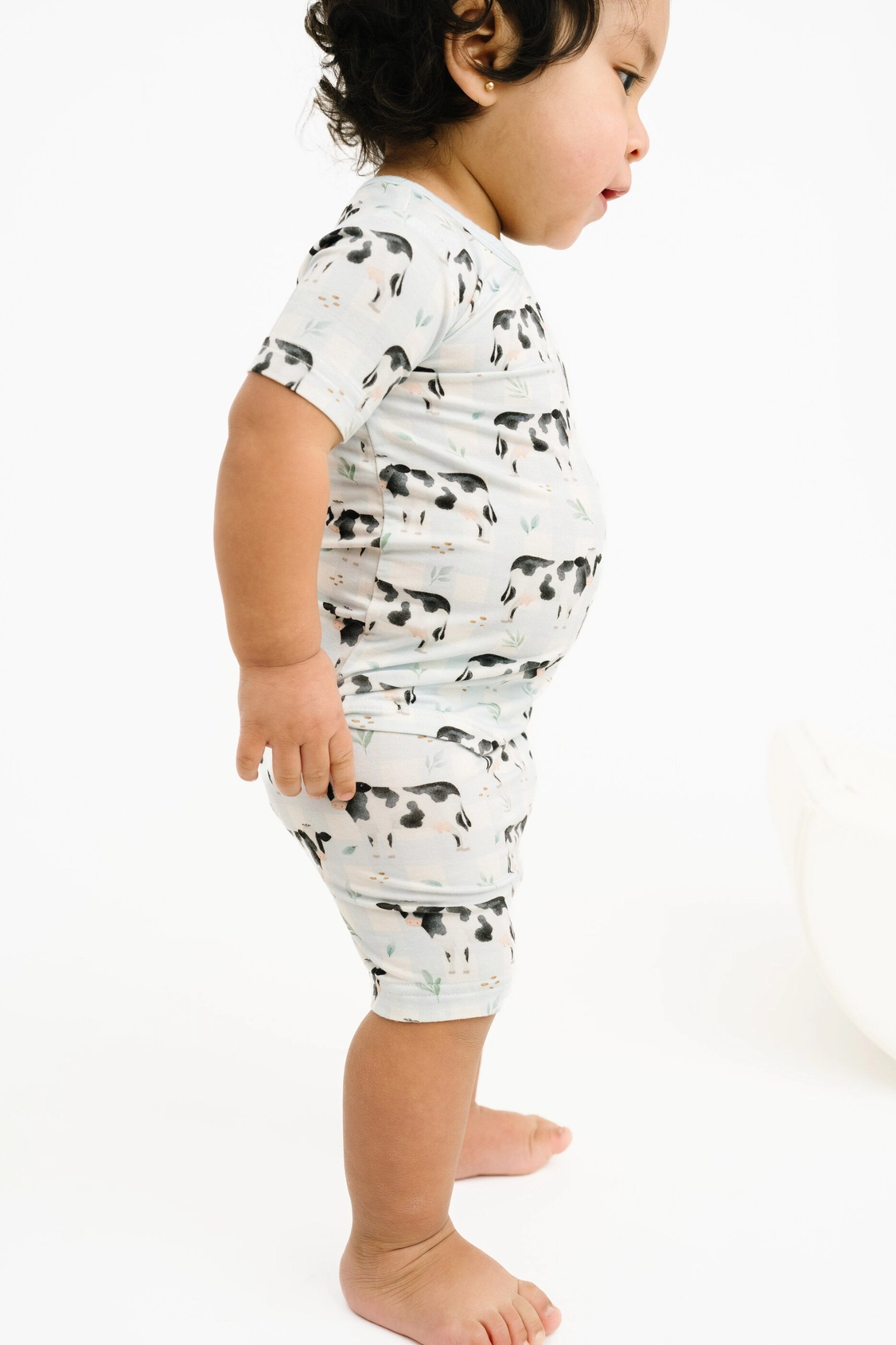 Dairy Cow Bamboo Shorts Set