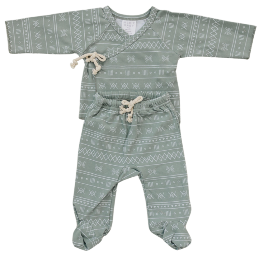 Sage Alpine Cotton Layette Set