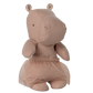 Safari friends, Hippo w. skirt, Small - Soft rose
