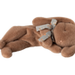 Sleeping bunny plush, Small - Soft brown