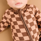 Espresso Checkered Bamboo Sleeper