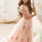 Kid's Kristine Dress in Blush