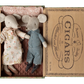 Grandma and grandpa mice in cigarbox