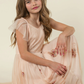 Kid's Kristine Dress in Blush