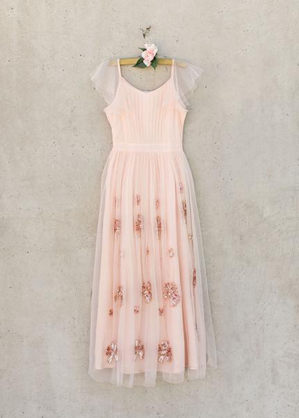 Kid's Kristine Dress in Blush