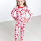 Red Bows Long Sleeve Jammies Set