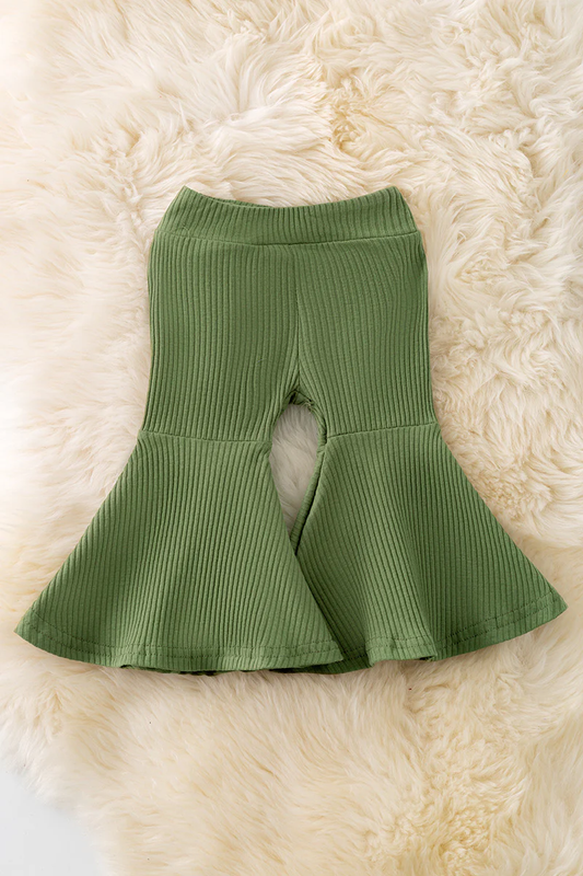 Ribbed Moss Bell Bottoms