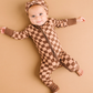 Espresso Checkered Bamboo Sleeper