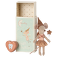Tooth fairy mouse in matchbox - Rose
