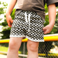 Boys Clothes Check Ya Later Shorts Black Gray