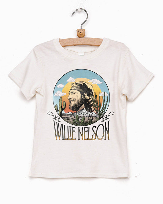 Willie Nelson In The Sky Oatmeal Tee