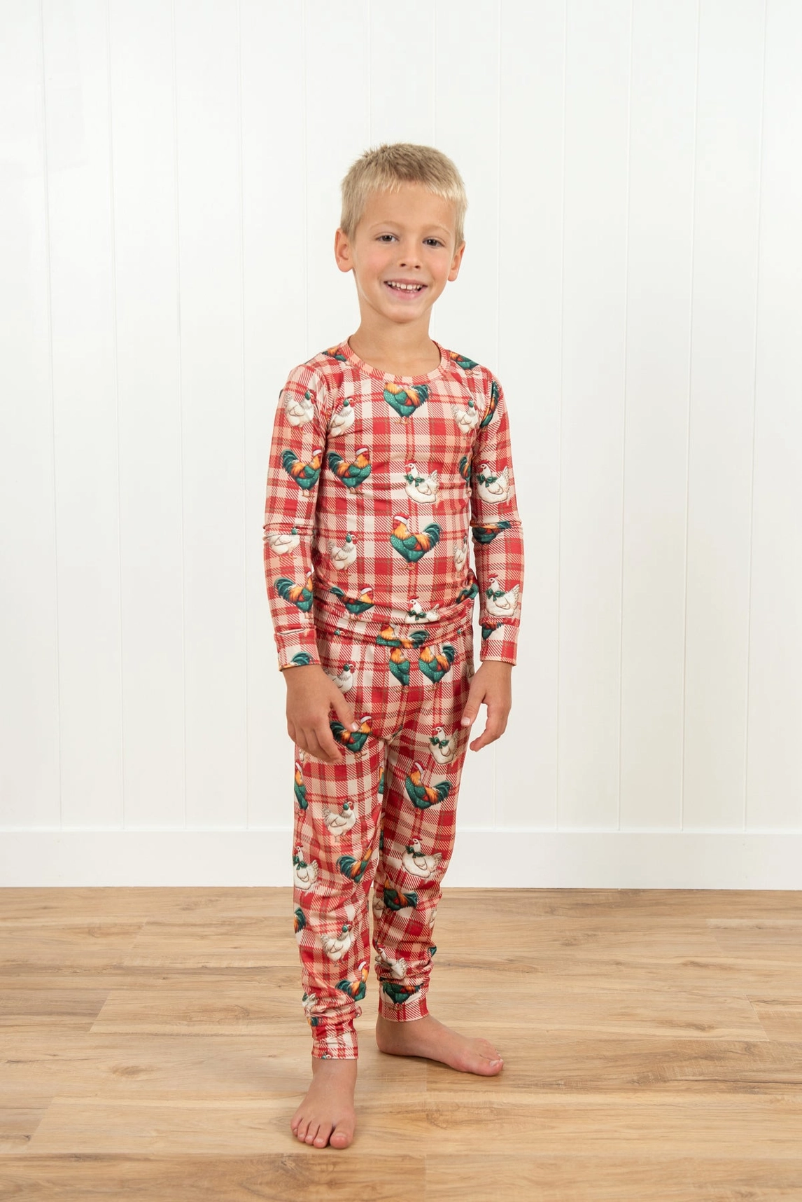 Christmas Chicken Plaid Toddler/Youth Pajama