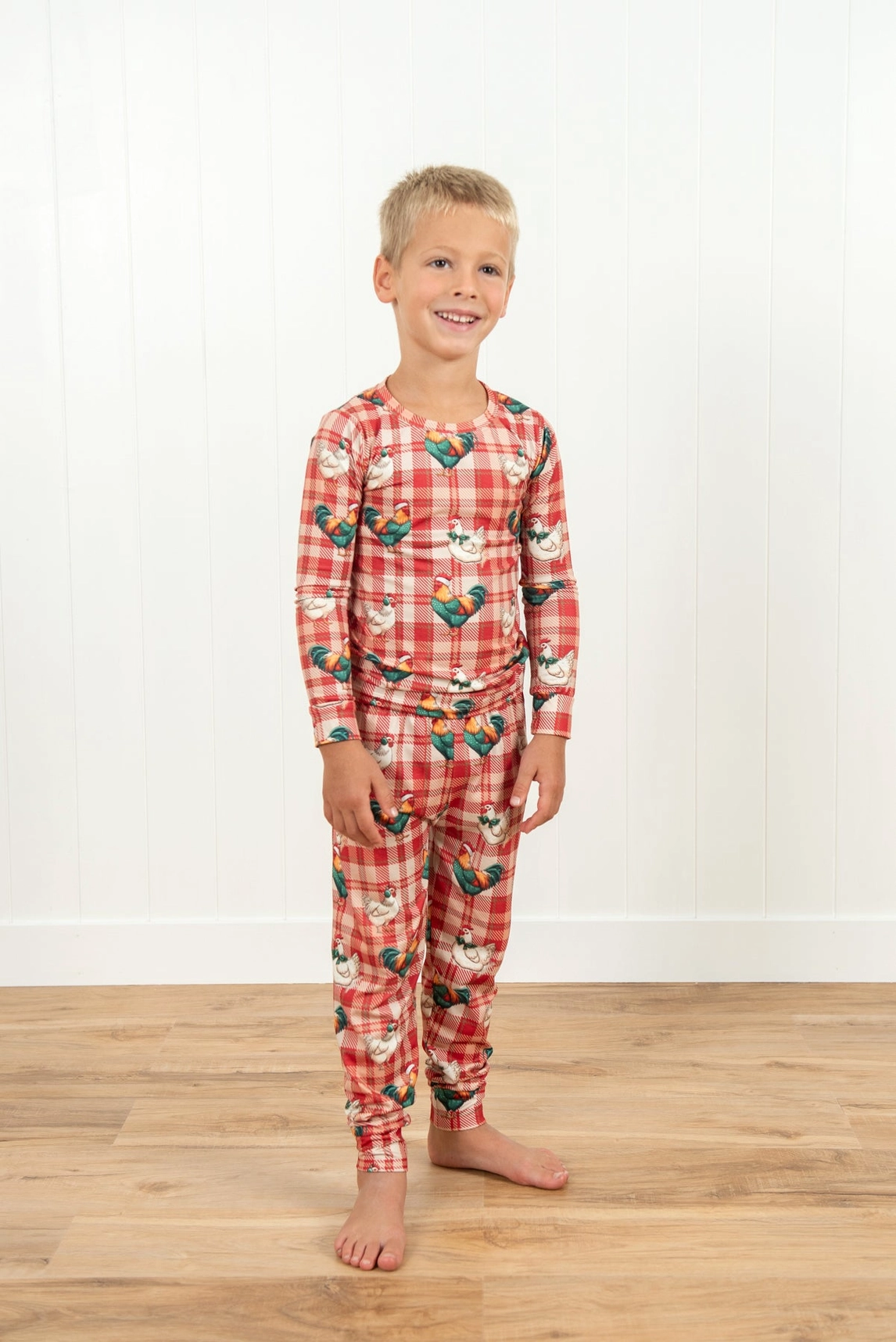 Christmas Chicken Plaid Toddler/Youth Pajama