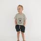 Charcoal Pocket Cotton Shorts