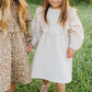 Mustard Magnolia Cotton Dress With Bloomers
