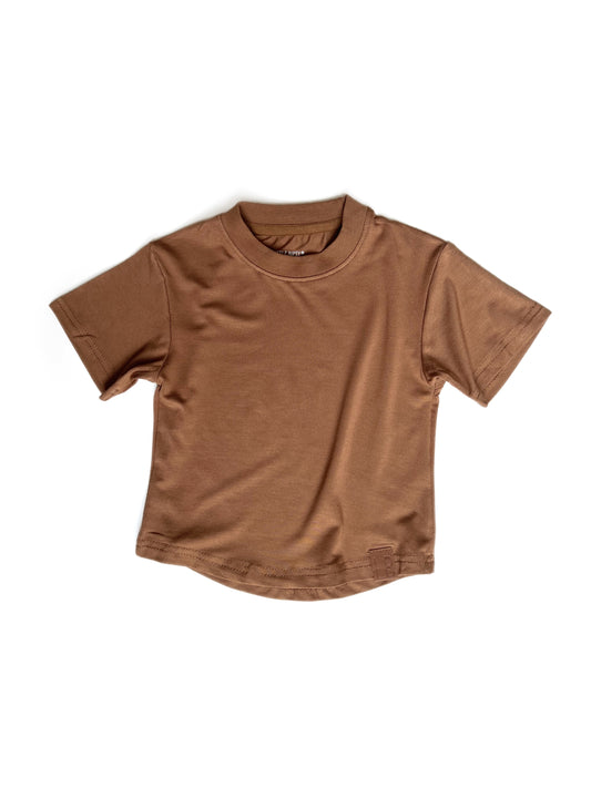 Oversized Bamboo Tee- Spiced Cider
