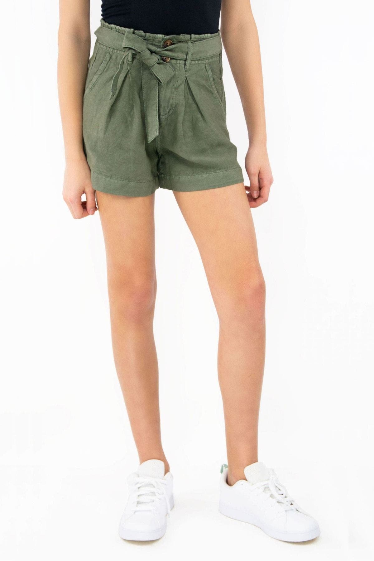 Paper Bag Linen Shorts