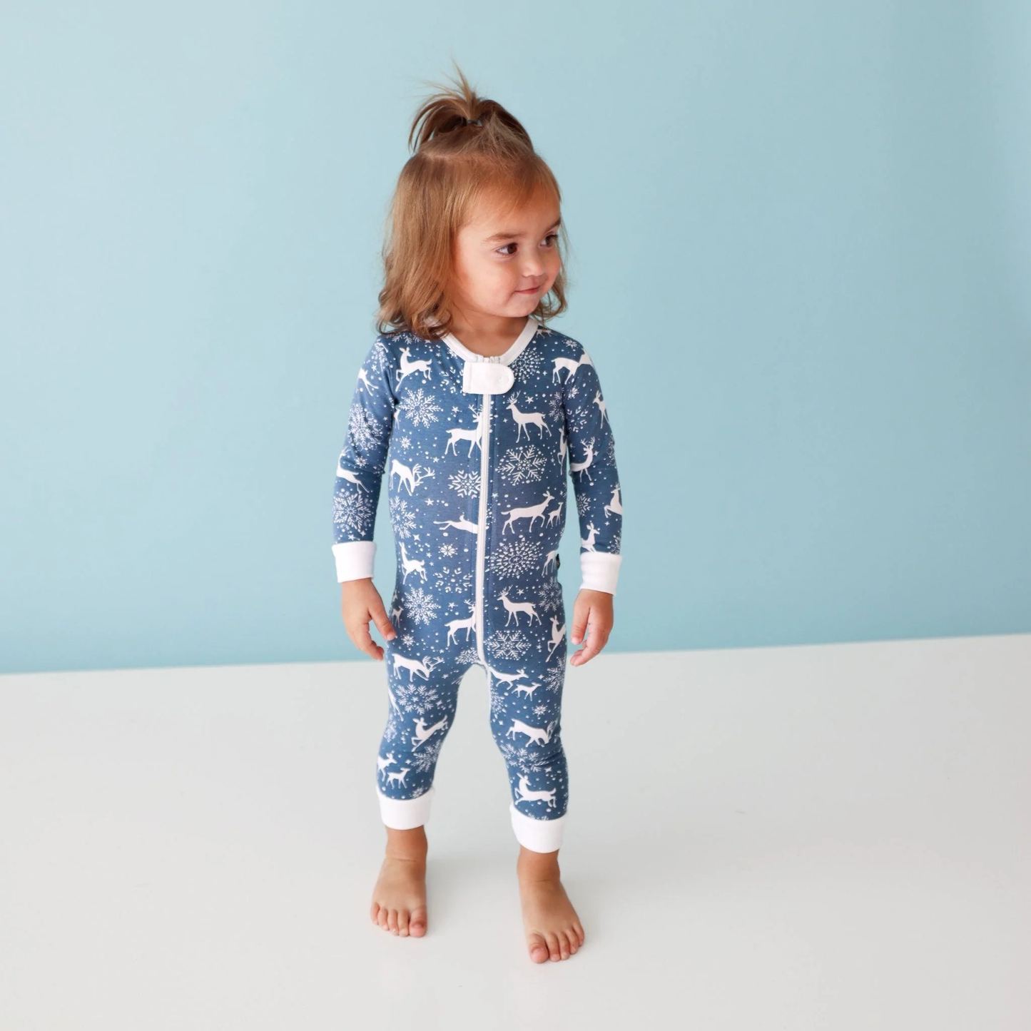 Wanderlust Deer Blue Romper