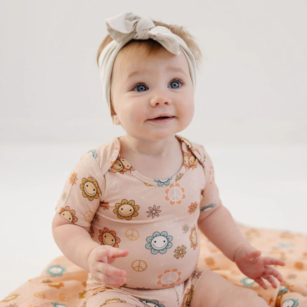 Peace + Love Bamboo Onesie