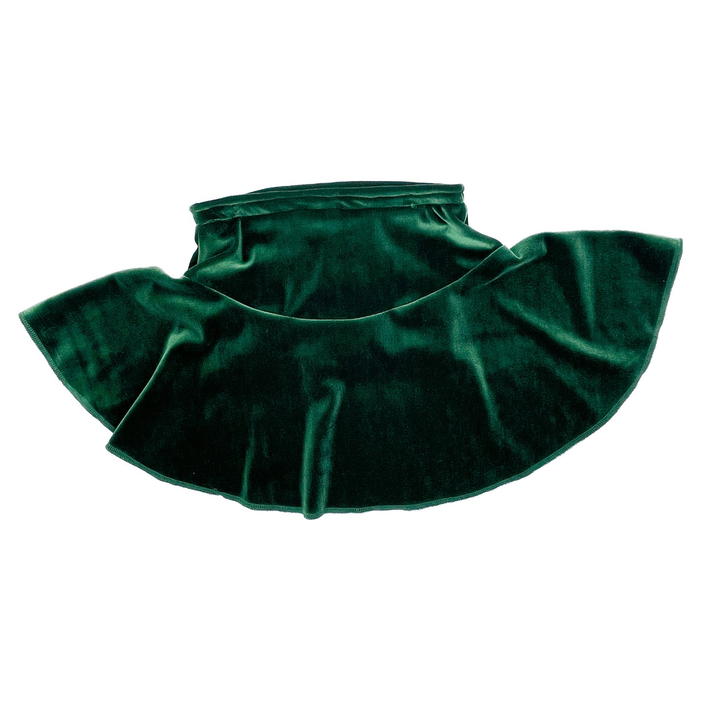 Evergreen Velvet Skater Skirt