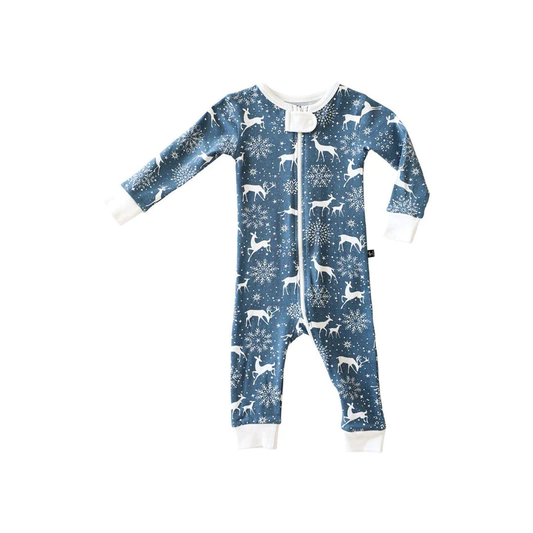 Wanderlust Deer Blue Romper