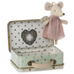 Angel mouse in suitcase